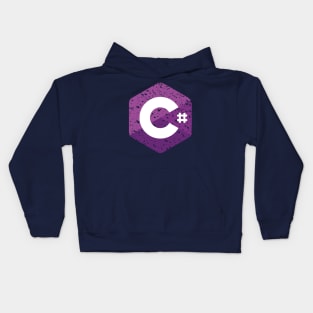 Vintage C#/ C Sharp Logo Kids Hoodie
